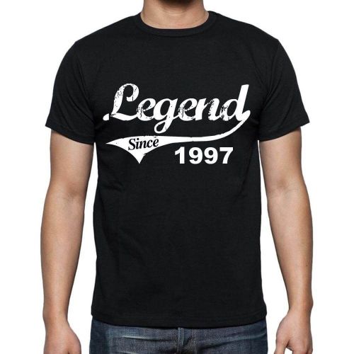 Homme Tee-Shirt Légende Depuis 1997 - Legend Since 1997 - 27 Ans T-Shirt Graphique Idée Cadeau 27e Anniversaire Vintage Année 1997 Nouveauté
