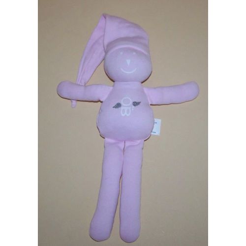 Doudou Lutin Bonnet Pointu Rose - Ailes Devant - Obaibi Okaidi