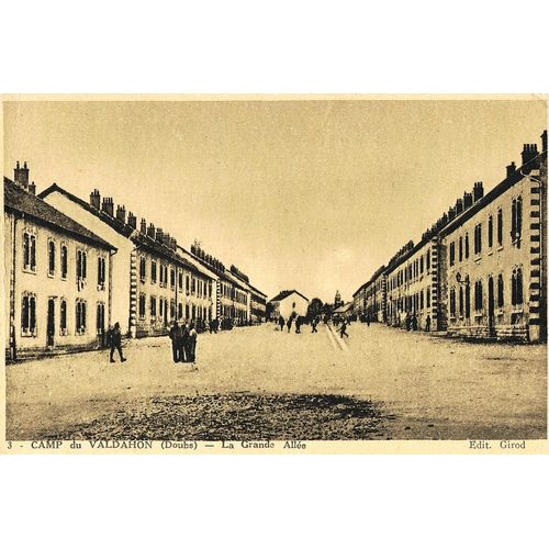 Carte Postale Ancienne, France, Doubs ( 25 ), Camp Du Valdahon, La Grande Allée