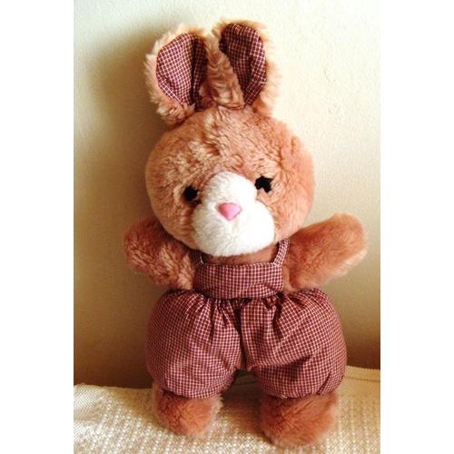 Lapin  Rose - Salopette Rouge Bordeaux Blanc