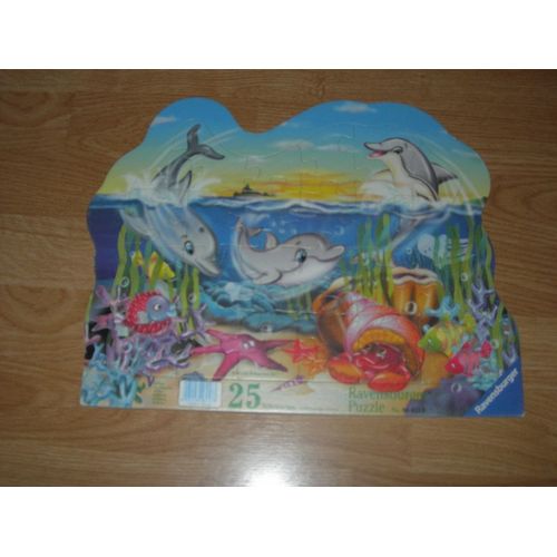 Puzzle Ravensburger 25 Pièces - Dauphins Gris