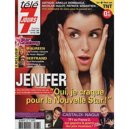 Télé 7 Jours / 24-12-2007  N° 2483 : Jenifer (3p) - Maureen (1,5p) - Robert Knepper (3/4p) - Amanda Lear (1/2p)