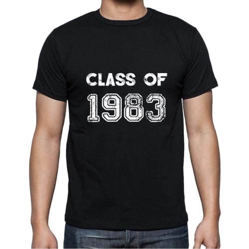 Homme Tee-Shirt Classe De 1983 - Class Of 1983 - 41 Ans T-Shirt Graphique Idée Cadeau 41e Anniversaire Vintage Année 1983 Nouveauté