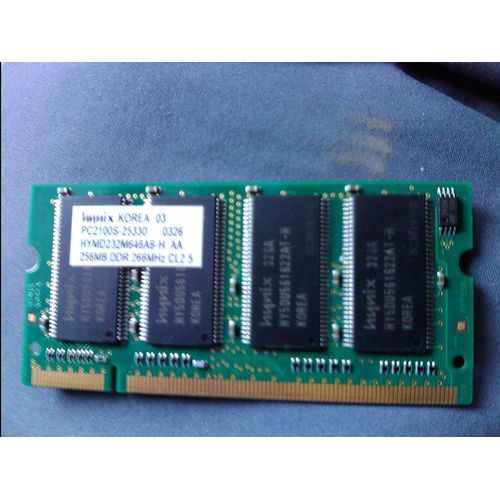 HYNIX - Mémoire - 256 Mo - SO DIMM 200 broches - DDR - 266 MHz / PC2100 - CL 2.5