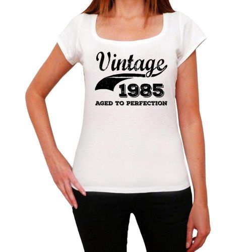 Femme Tee-Shirt Vieilli À La Perfection 1985 - Aged To Perfection 1985 - 39 Ans T-Shirt Graphique Idée Cadeau 39e Anniversaire Vintage Année 1985 Nouveauté
