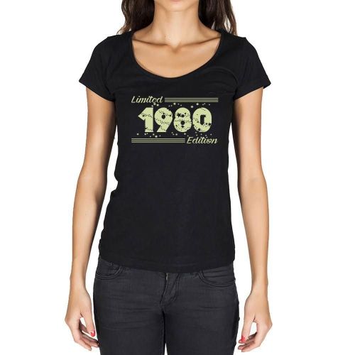 Femme Tee-Shirt Stars Édition Limitée 1980 - Stars, Limited Edition 1980 - 44 Ans T-Shirt Graphique Idée Cadeau 44e Anniversaire Vintage Année 1980 Nouveauté