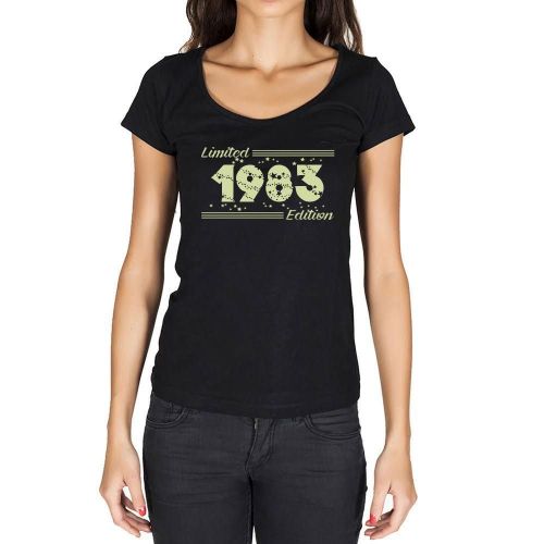 Femme Tee-Shirt Stars Édition Limitée 1983 - Stars, Limited Edition 1983 - 41 Ans T-Shirt Graphique Idée Cadeau 41e Anniversaire Vintage Année 1983 Nouveauté