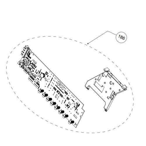 Carte electronique module de puissance (repère 186) Lave-linge (2471104720 2471104721 BEKO)