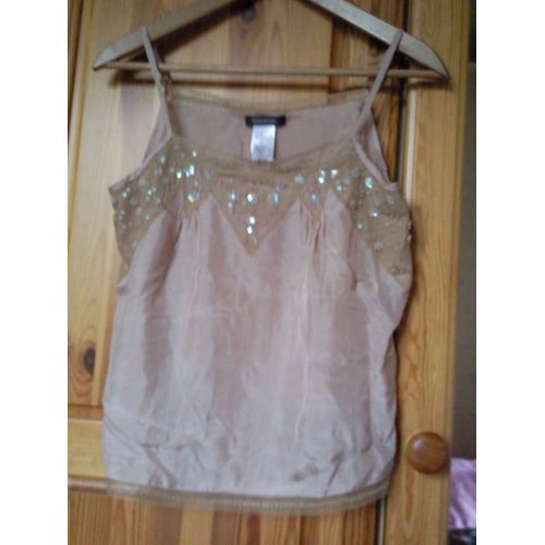 2 Debardeurs En Soie   Marque Gap Taille Xs Muticouleur Et Reference Rose Taille S  10¿