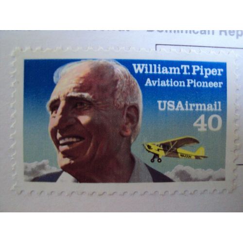 Etats-Unis..Aviateur Pioneer..William T.Piper..Us Airmail