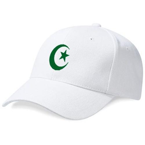 Casquette Algérie Blanc Et Vert Émeraude
