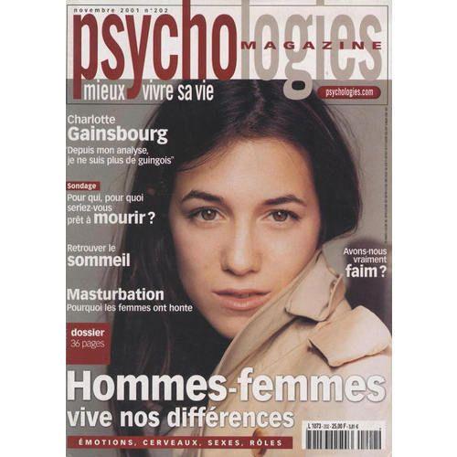Psychologie  N° 202 : Charlotte Gainsbourg En Couverture