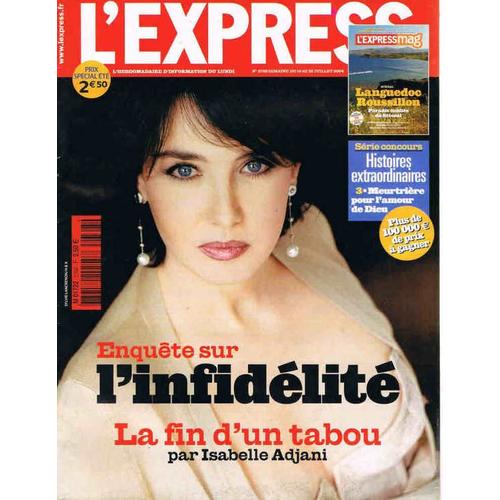 L'express  N° 2768 : Isabelle Adjani La Fin D'un Tabou