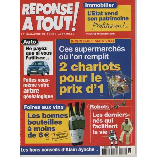 Reponse A Tout N° N° 159 : Ces Supermarchés Ou L'on Remplit 2 Chariots
