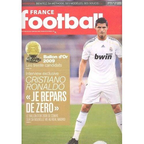 France Football  N° 3315 : Ballon D'or 2009 Les Trente Candidats