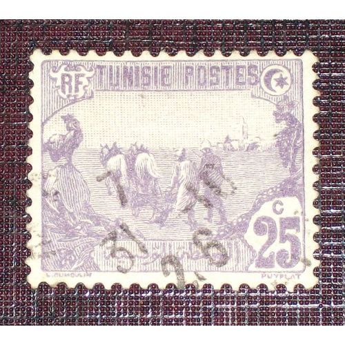 Anciennes Colonies Françaises - Tunisie N° 72 Oblitéré De 1921 - 25c Violet « Laboureurs »