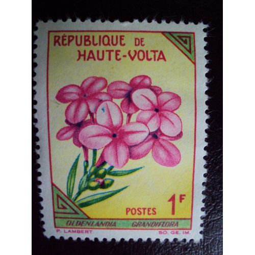 République De Haute-Volta.Oldenlandia Grandiflora.