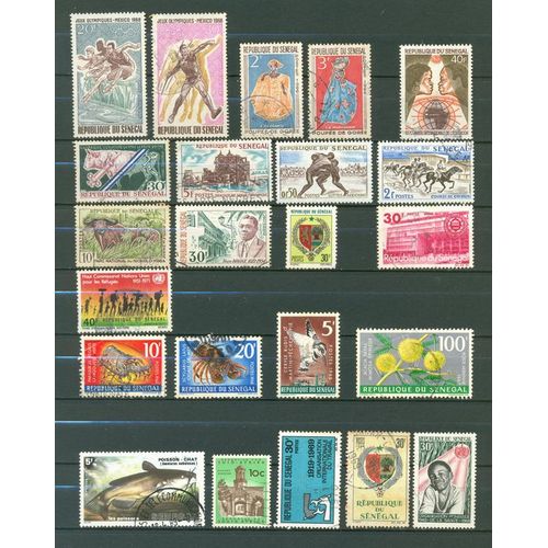 Senegal - Lot Timbres Divers (1).