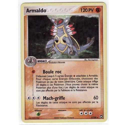 Ex 16: Gardiens Du Pouvoir: Armaldo 3/108 Holo Fr
