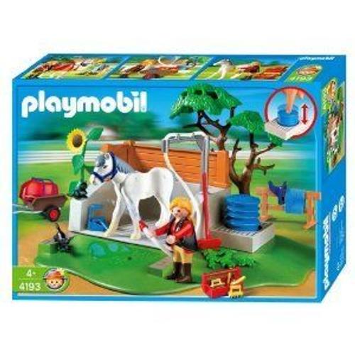 Playmobil 4193 - Box De Lavage Pour Chevaux
