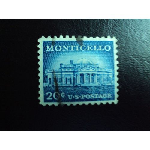 Etats-Unis...U.S.Postage..20 C. Monticello. Oblitéré.