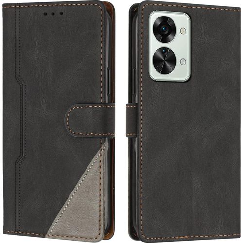 Coque Pour Oneplus Nord 2t 5g, Housse En Cuir Pu Portefeuille, Etui De Protection A Rabat Magnetique Coque Pour Oneplus Nord 2t 5g, Noir