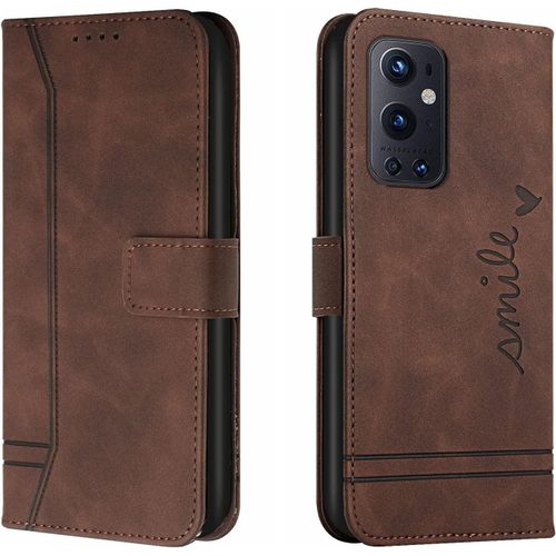 Coque Pour Oneplus 9 Pro 5g / Oneplus 9 Pro 5g, Etui Cuir Avec Magnetique, Flip Pochette Housse Pour Oneplus 9 Pro 5g / Oneplus 9 Pro 5g Protection, Marron