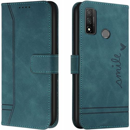 Coque Pour Huawei P Smart 2020, Etui Cuir Avec Magnetique, Flip Pochette Housse Pour Huawei P Smart 2020 Protection, Vert