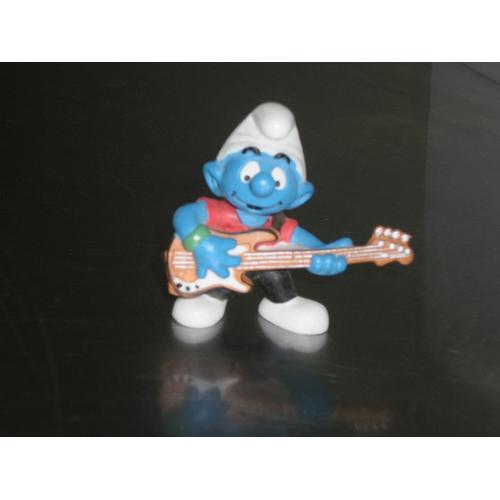 Schtroumpf   Guitariste Guitare Marron