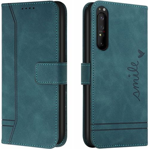 Coque Pour Sony Xperia 5 Iii, Etui Cuir Avec Magnetique, Flip Pochette Housse Pour Sony Xperia 5 Iii Protection, Vert
