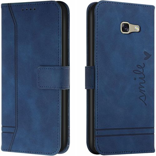 Coque Pour Galaxy A3 2017 / Galaxy A320, Etui Cuir Avec Magnetique, Flip Pochette Housse Pour Galaxy A3 2017 / A320 Protection, Bleu