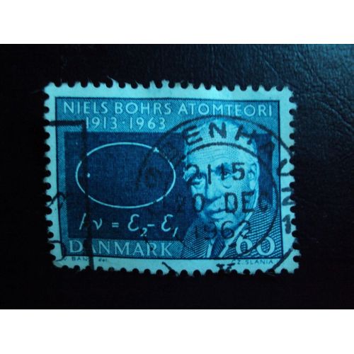 Danemark...Niels Borhs Atomteori. 1913-1963. Oblitéré