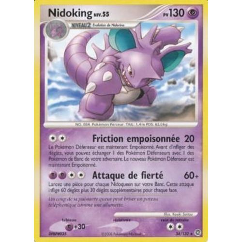 Pokemon - Nidoking 130 Pv Niv 55