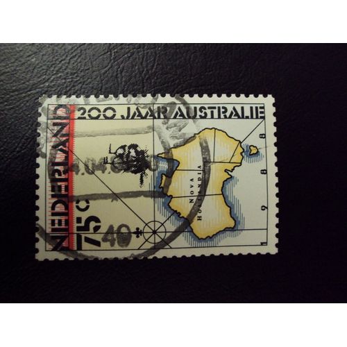 Pays-Bas...200 Jaar Australie.75 C.Nova Hollandia.1988. Oblitéré