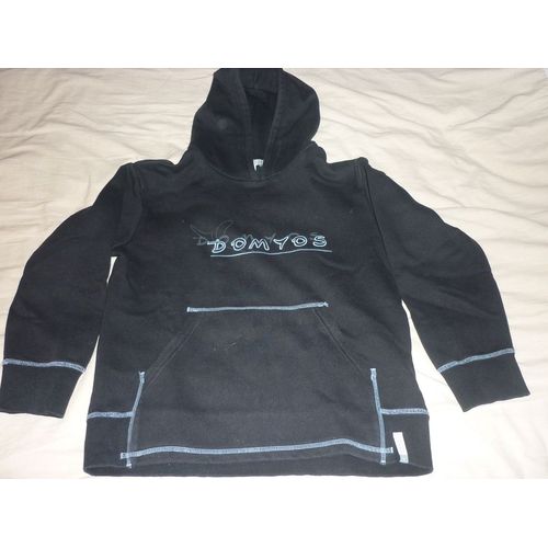 Sweat À Capuche Domyos Noir Taille 10 Ans