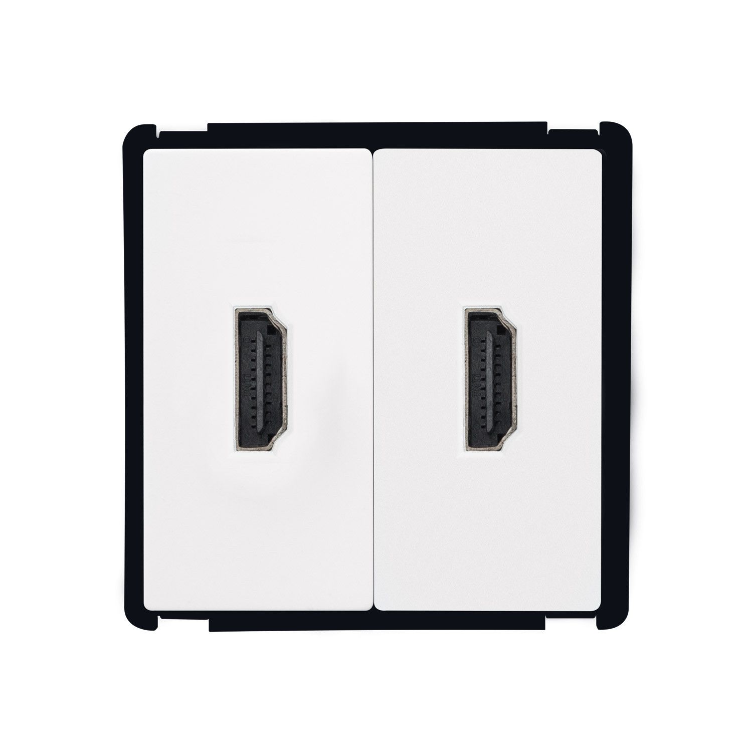 Prise Double HDMI Modern Blanc