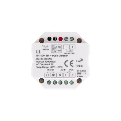 Module de Variation LED 1-10V RF/Poussoir Blanc