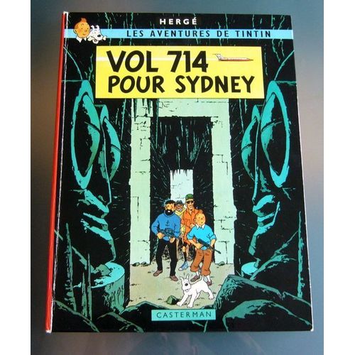 Vol 714 Pour Sydney - Les Aventures De Tintin. Quatrième Plat B37 / Dos Imprimé - 1968.