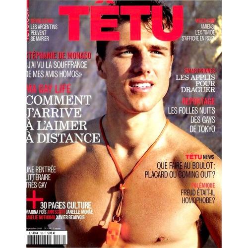 Têtu  N° 158 : Amour A Distance / Stephanie De Monaco / Mariage Homo Argentina / Gay Tokyo / Freud / Grindr / Nothomb / Coming Out Au Boulot