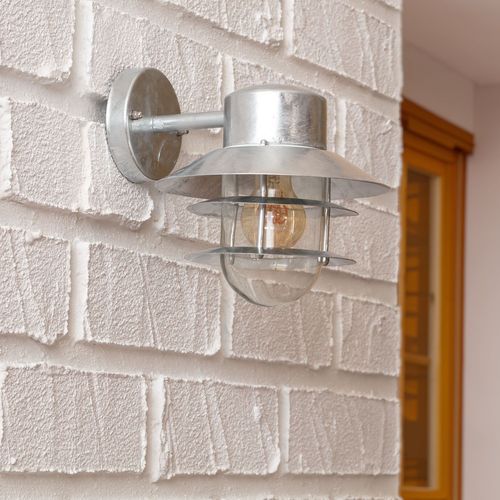 Applique Murale Extérieure Acier Galvanisé Coastal Stage Argent