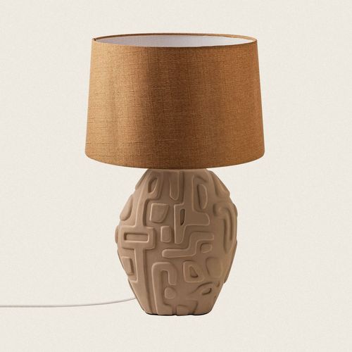 Lampe À Poser Céramique Surab Beige