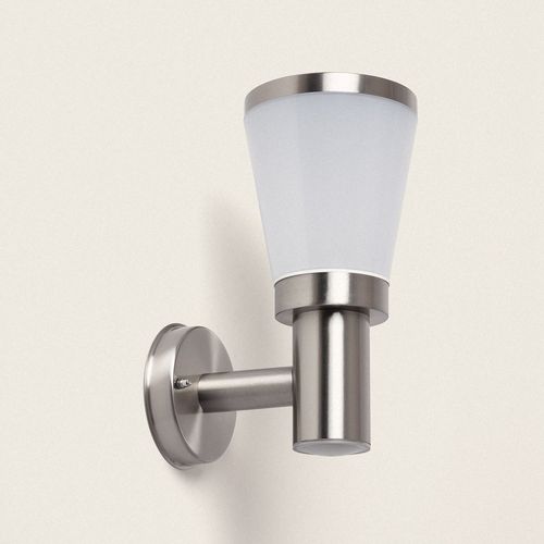 Applique Murale Extérieure Acier Inoxydable Idun Argent