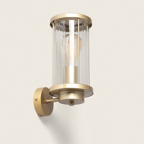 Lampe Murale Extérieure Verre Gauta Doré