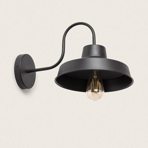 Lampe Murale Métal Peony Noir