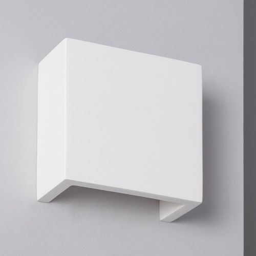 Applique Murale Led Plâtre Double Face Esmeralda 7w Blanc
