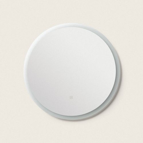 Miroir Salle De Bain Avec Éclairage Led Anti-Buée Shala Ø60 Cm Blanc Chaud 2700k