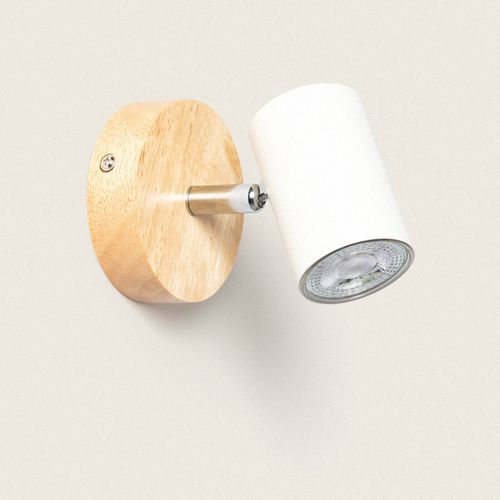 Plafonnier Orientable Bois 1 Spot Albus Bois Naturel