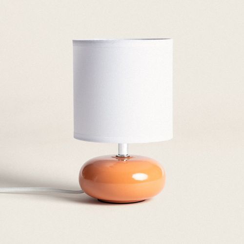 Lampe À Poser Céramique Ava Orange