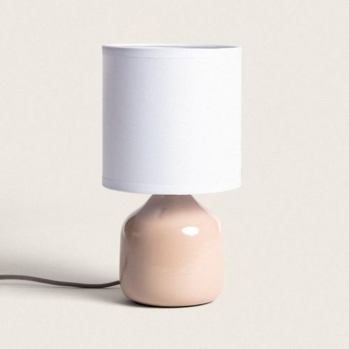 Lampe À Poser Céramique Maya Rose Pastel