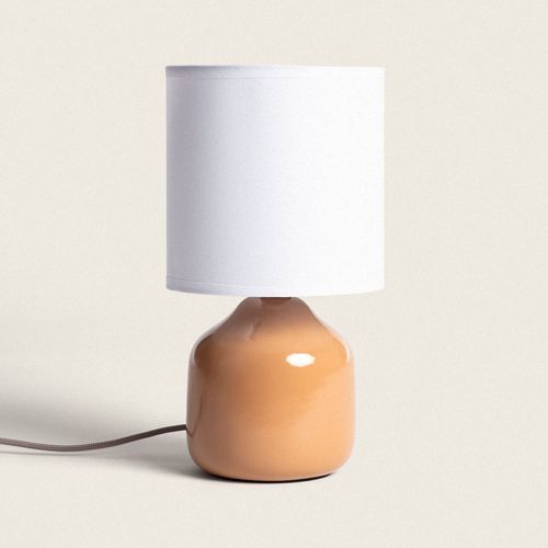 Lampe À Poser Céramique Maya Orange